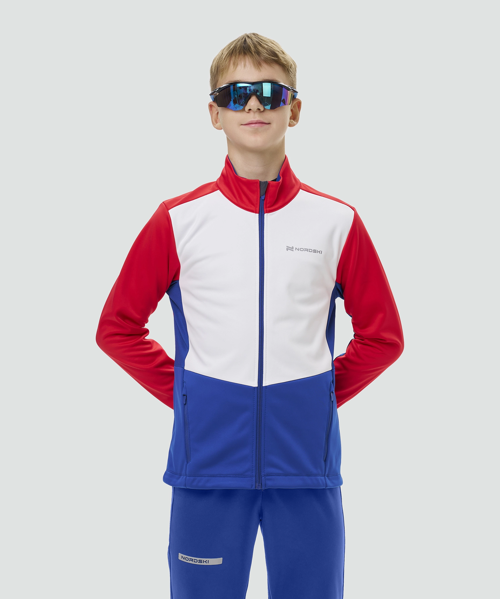 Тренировочная куртка Nordski Jr. Advance True Blue/Lime