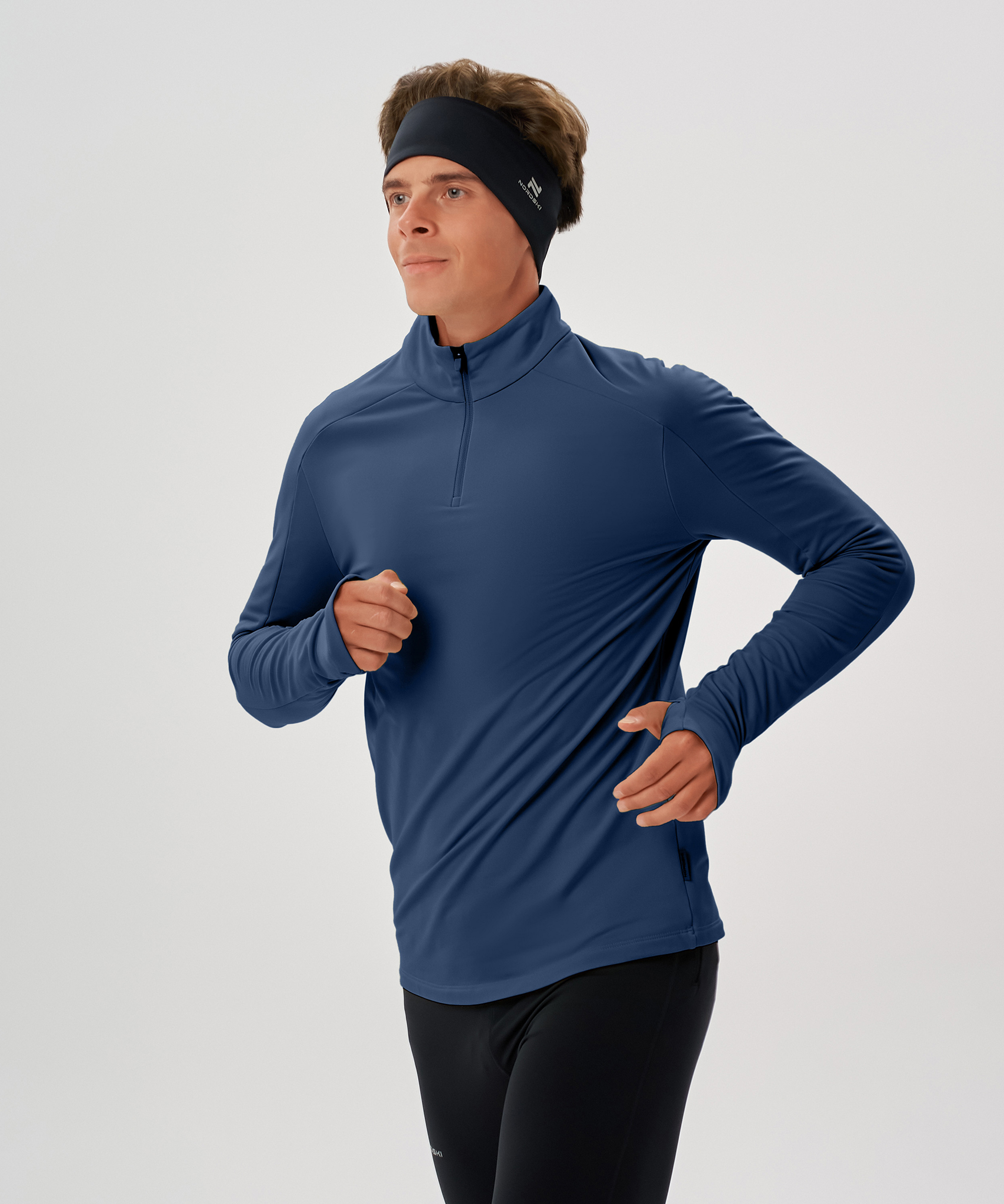 Лонгслив Nordski Winter Running Blue