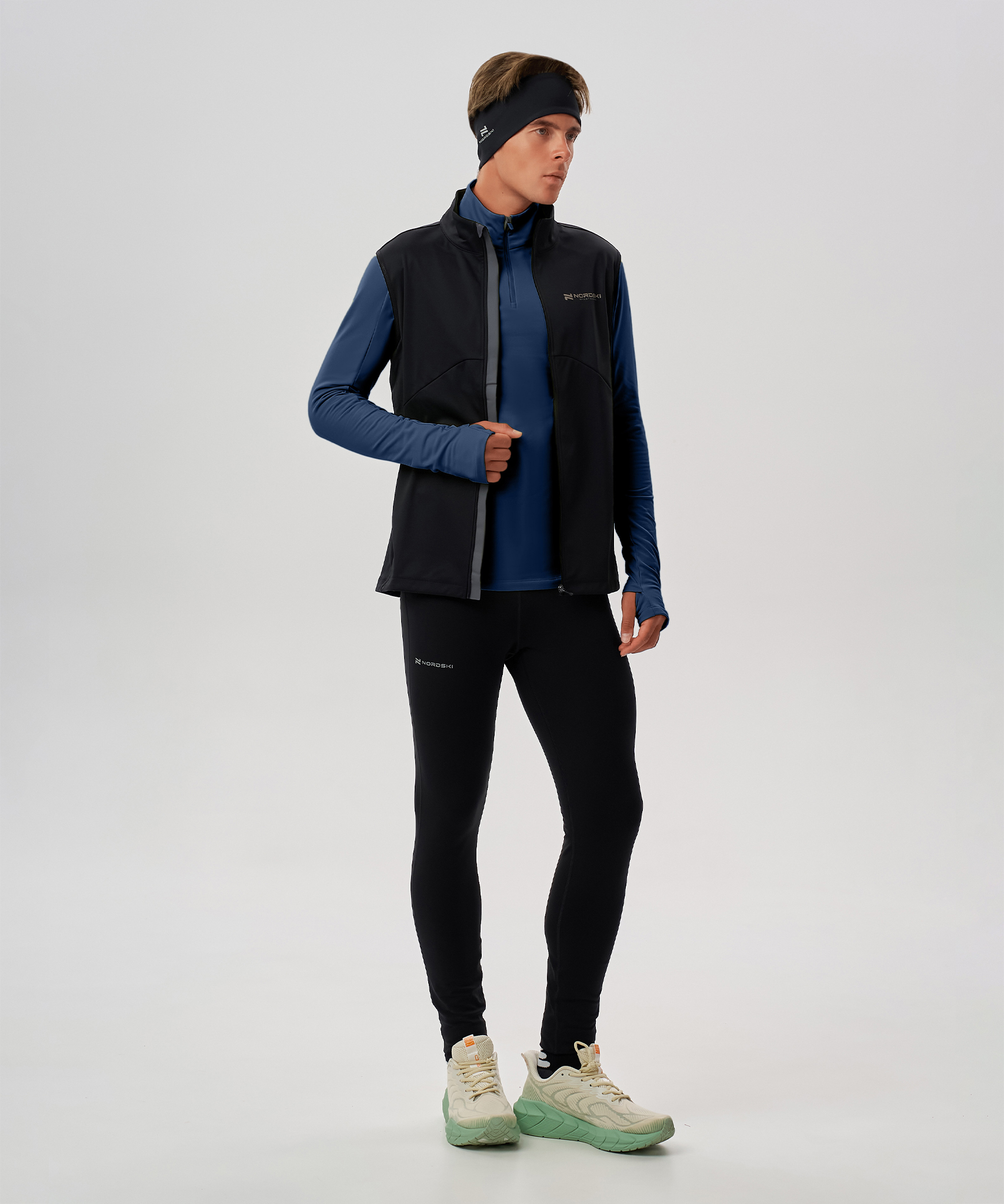 Лонгслив Nordski Winter Running Blue