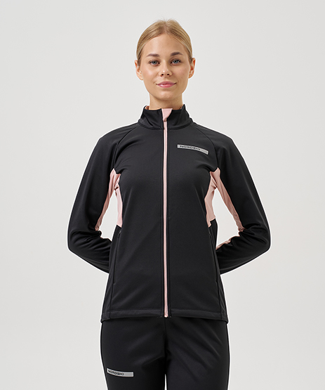 Тренировочная куртка Nordski Core Black/Soft Pink W