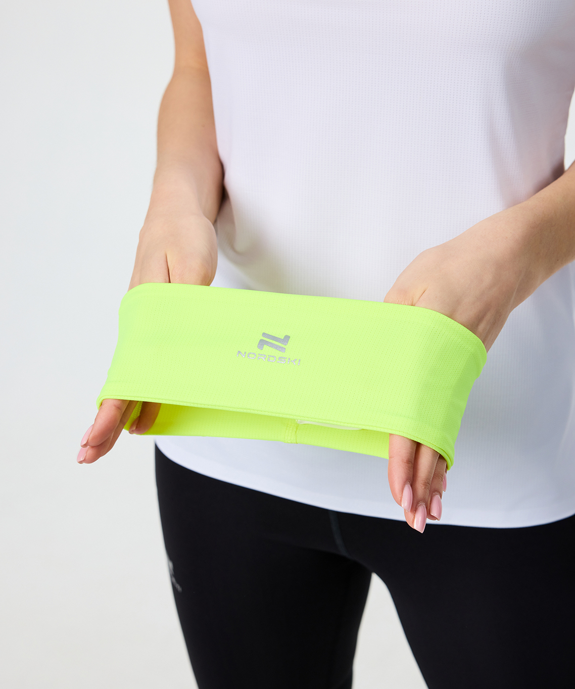 Повязка Nordski Run Neon Lemon