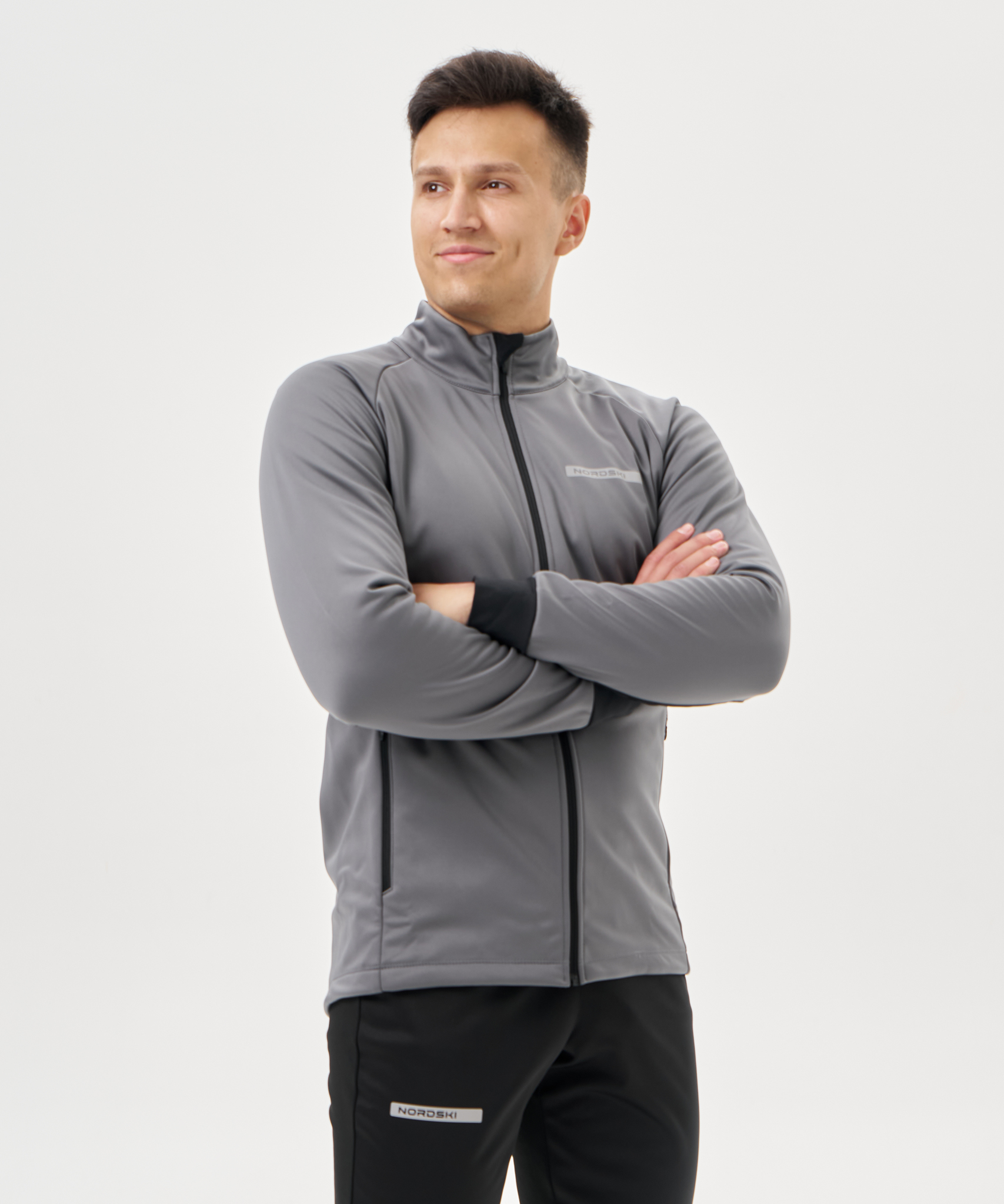 Тренировочная куртка Nordski Core Grey/Black