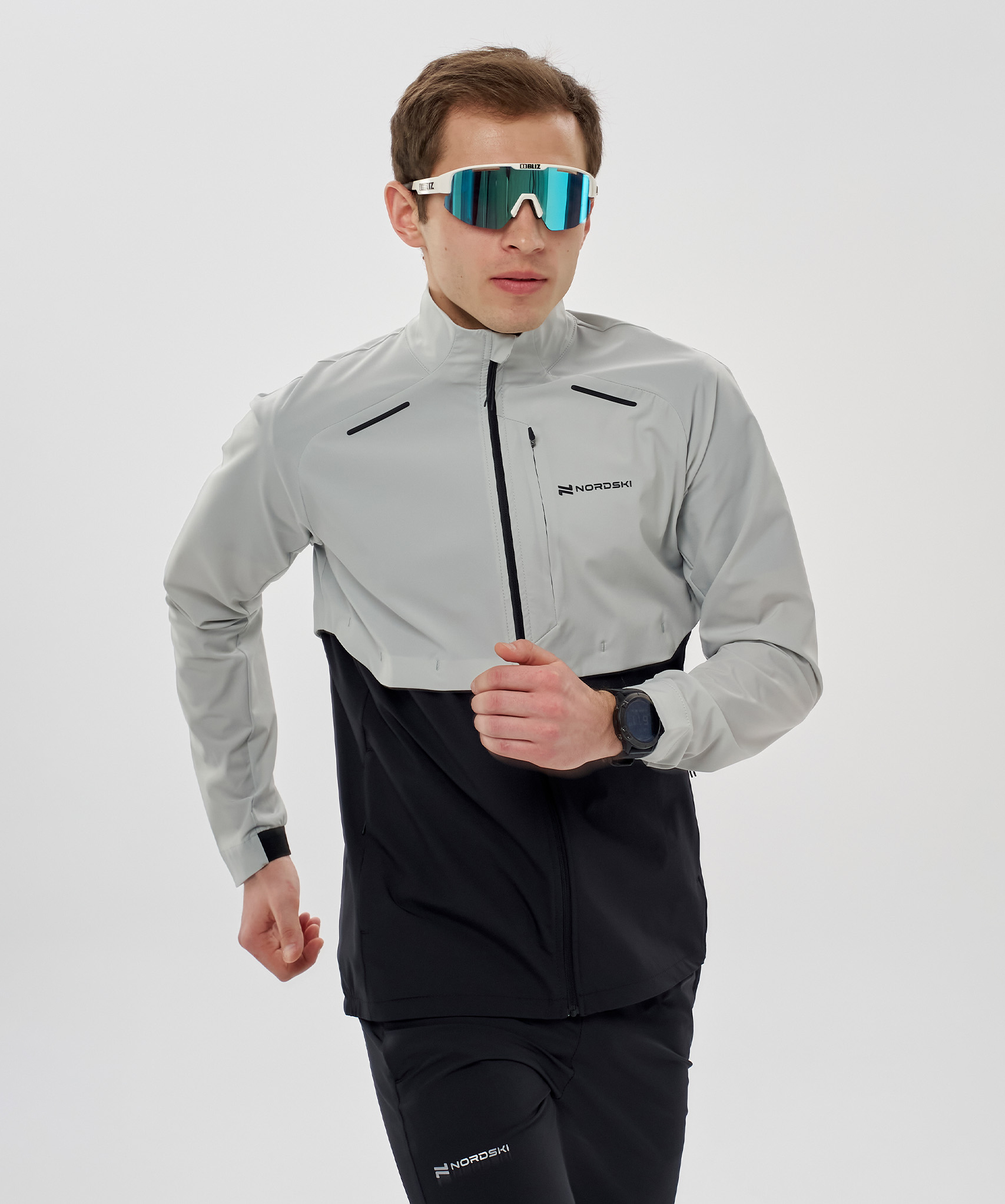 Ветровка Nordski Pro Energy Running Grey/Black