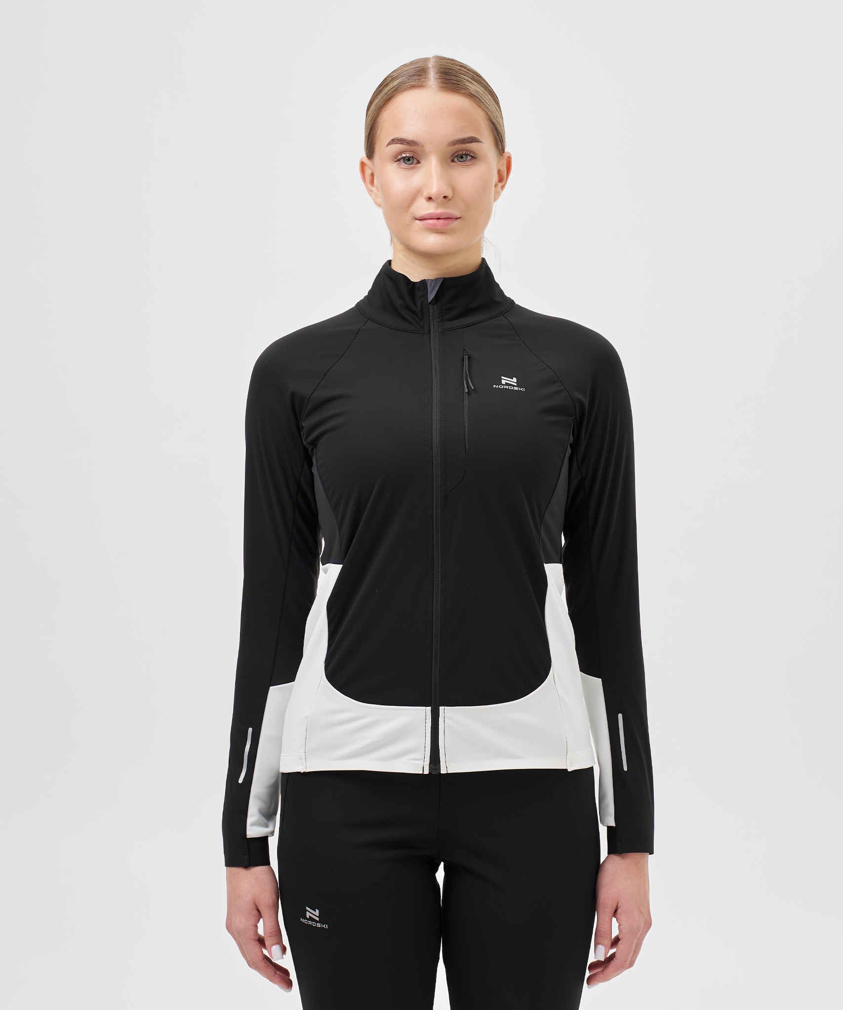Тренировочная куртка Nordski Race Black/Ice Mint W