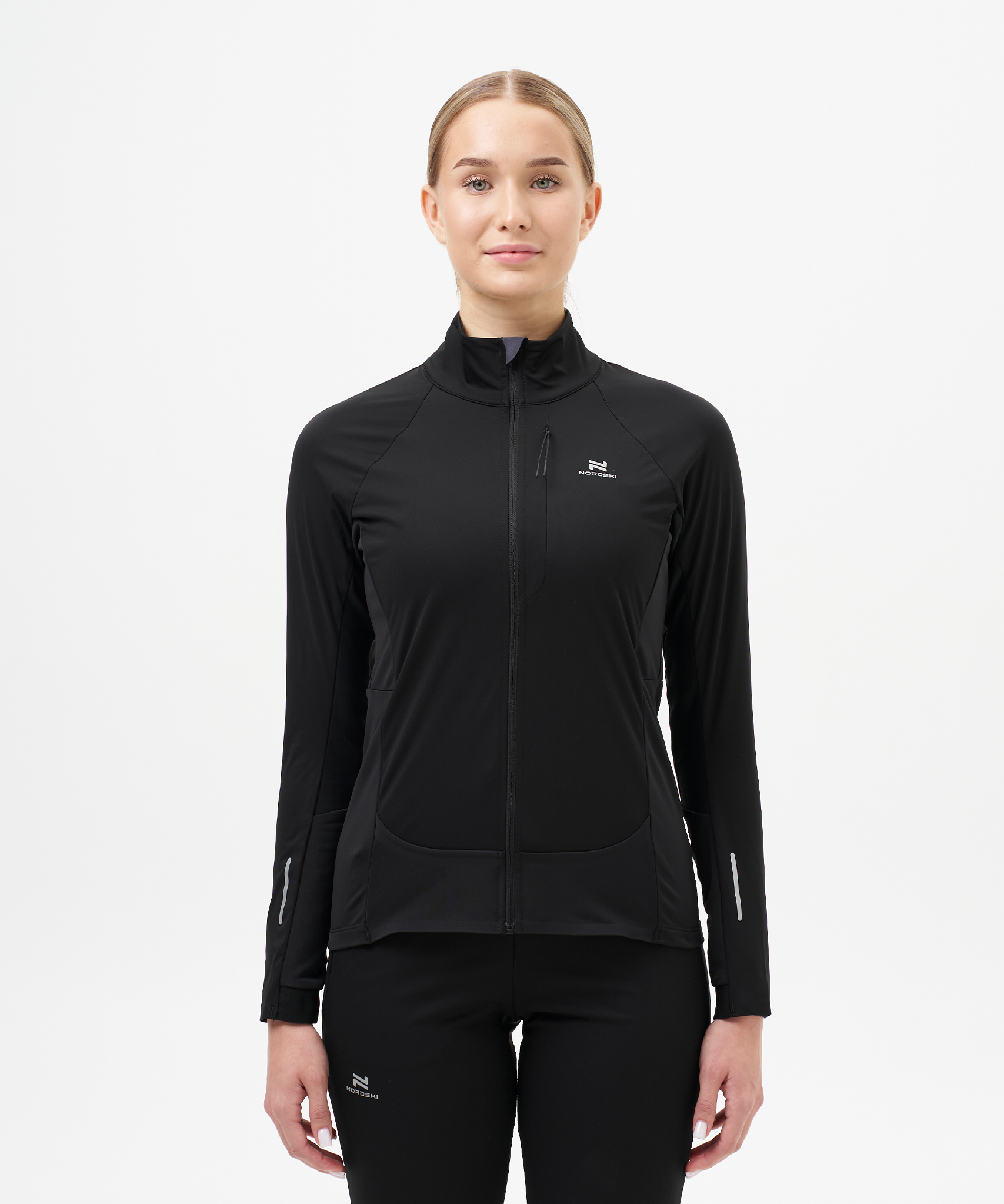 Тренировочная куртка Nordski Race Black/Ice Mint W